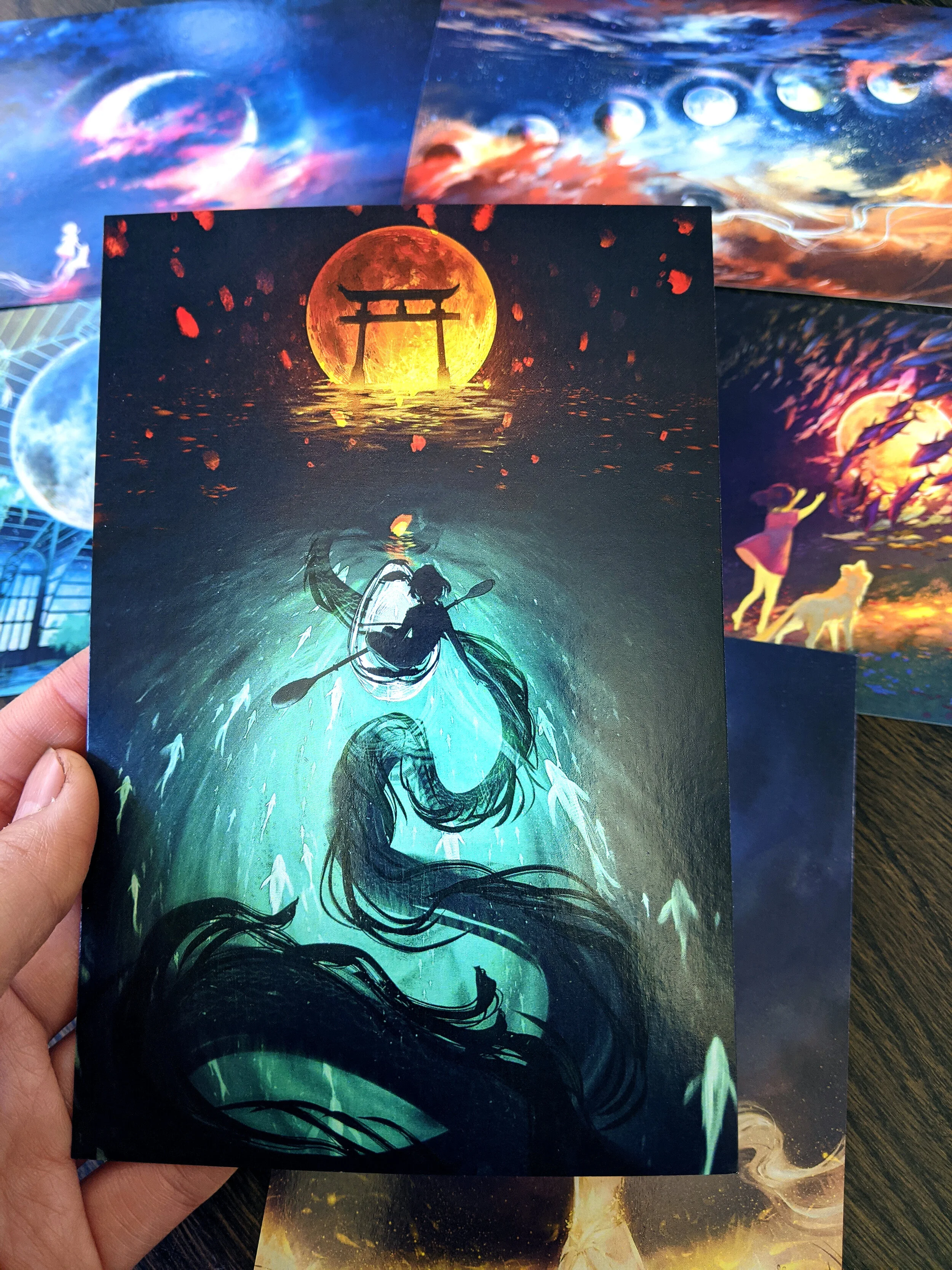 Bring Me the Moon - Postcard collection of 6 — Yuumei